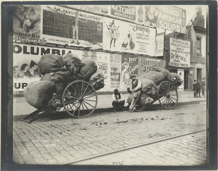 Rag cart.