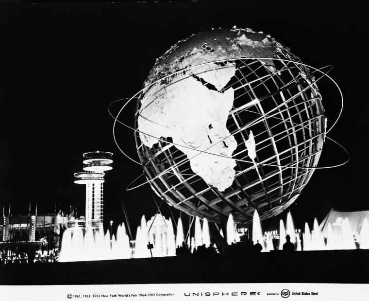 Unisphere at night.