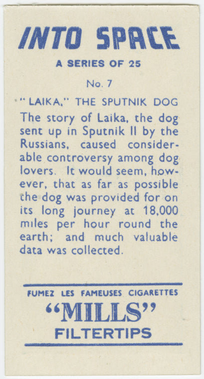 "Laika," the Sputnik dog.