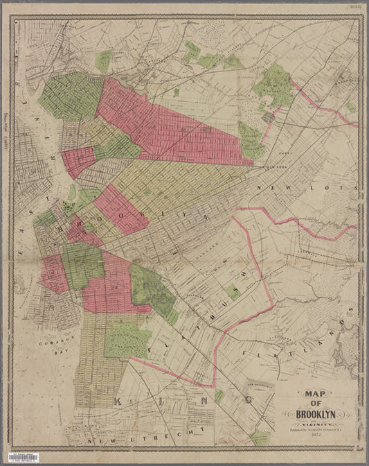 Map of Brooklyn and vicinity