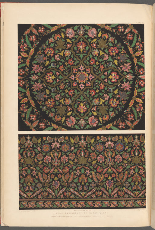 Indian embroidery on black cloth