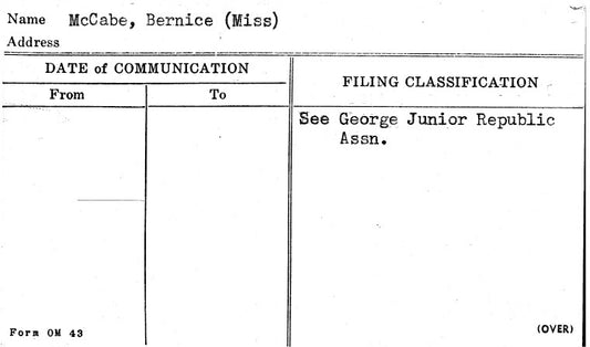 McCabe, Bernice (Miss)