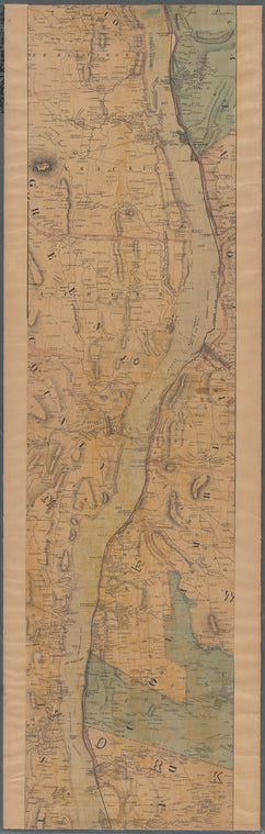 Lloyd's Topographical map of the Hudson River: from the head of navigation at Troy to its confluence with the ocean at Sandy Hook