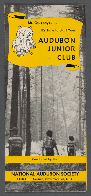 "Mr. Otus" Audubon Junior Club pamphlet
