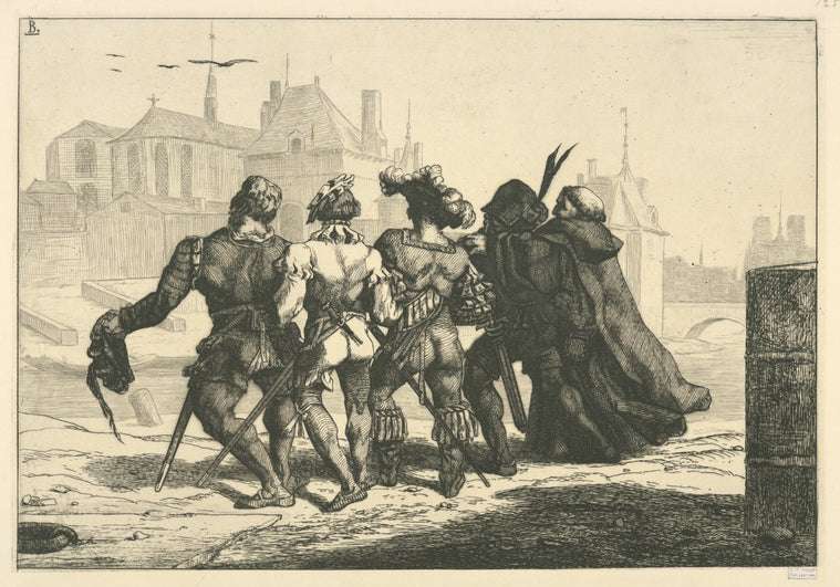 Ils s'en allaient dodelinant de la tête et barytonnant du cul (Rabelais).
