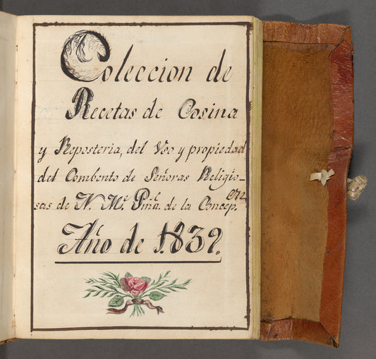 Coleccion de Recetas de Cosina y Reposteria, del Vso y propiedad del Combento