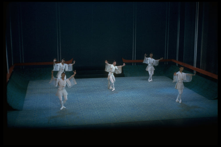 New York City Ballet production of "Bugaku" with Edward Villella, choreography by George Balanchine (New York)