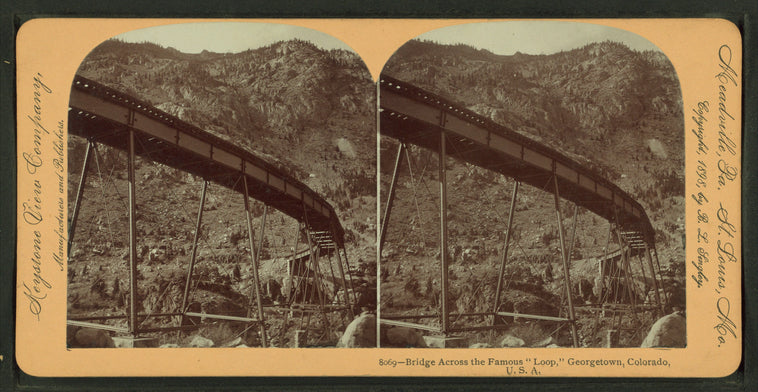 Bridge across the famous "Loop", Georgetown, Colorado, U.S.A.