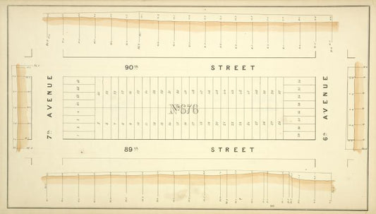 Block No. 676 Map bounded by 90th Street, 6th Avenue, 89th Street, 7th Avenue