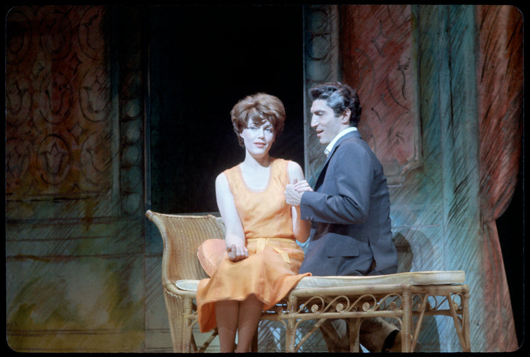 Elizabeth Allen (Leona Samish) and Sergio Franchi (Renato Di Rossi) in Do I Hear a Waltz?