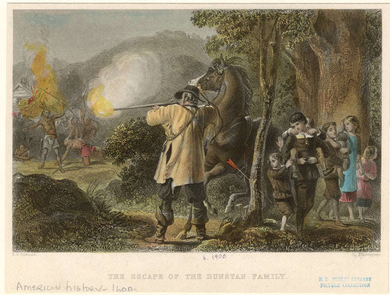 The escape of the Dunstan family