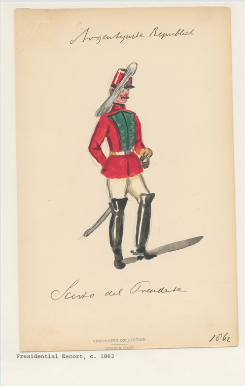 Argentyucke[?] Republick: Scorto del Presidente, 1862