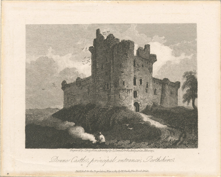 Doune Castle, principal entrance, Perthshire.
