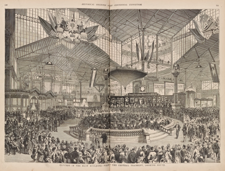 Concert in the Main Building - View of the Central Transept, looking south.