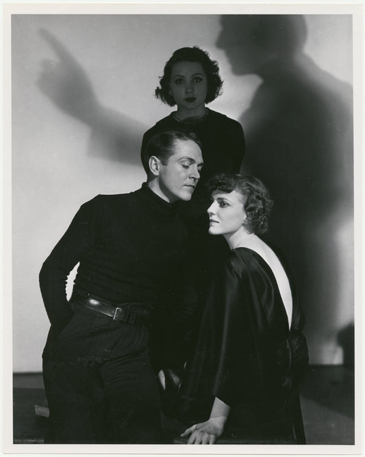 Alexander Kirkland, Phoebe Brand and Margaret Barker in the stage production Case of Clyde Griffiths
