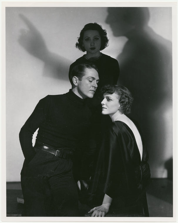 Alexander Kirkland, Phoebe Brand and Margaret Barker in the stage production Case of Clyde Griffiths