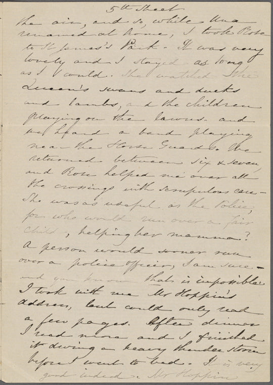 Hawthorne, Nathaniel, AL to, incomplete. Jul. 3, [1859?].