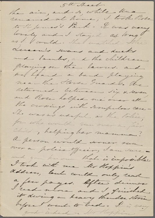 Hawthorne, Nathaniel, AL to, incomplete. Jul. 3, [1859?].