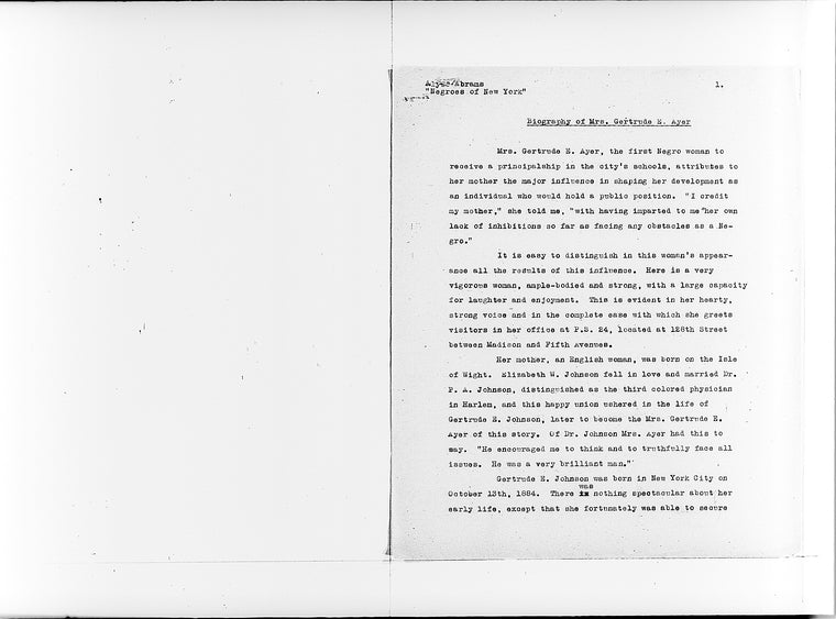 Mrs Gertrude E. Ayer