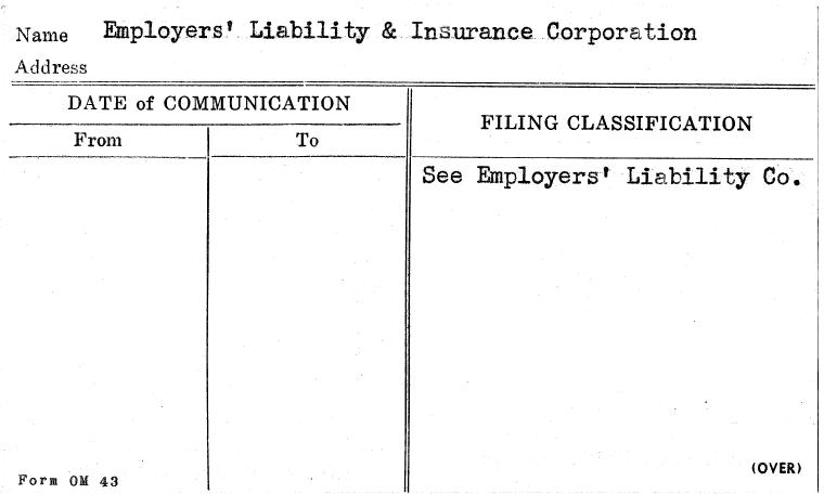 Employers' Liability & Insurance Corporation