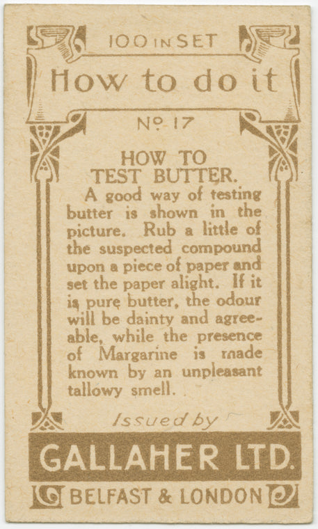 How to test butter.