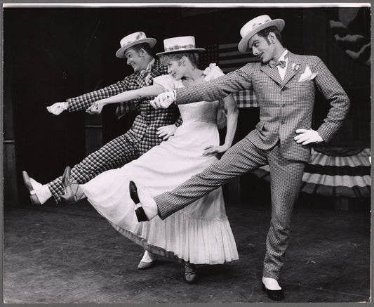 Gwen Verdon and unidentified others in the stage production New Girl in Town