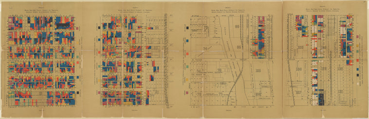 Wage map no. 1[-4], Polk Street to Twelfth, ... Chicago
