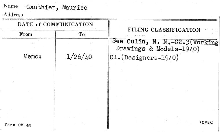 Gauthier, Maurice