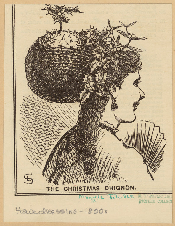 The Christmas chignon