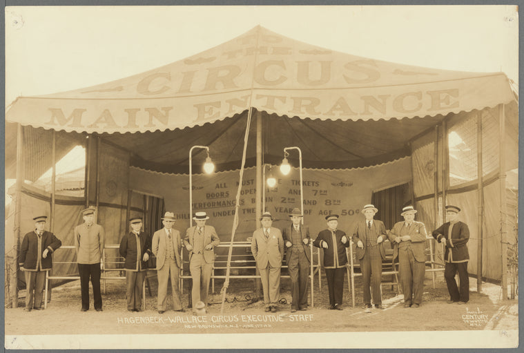 Hagenbeck-Wallace Circus executive staff, in New Brunswick, New Jersey