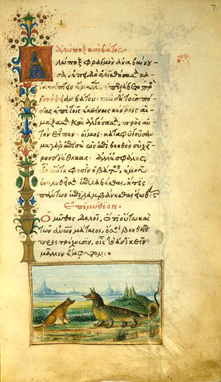 The fox and the bramble [cont.]; The fox and the crocodile.