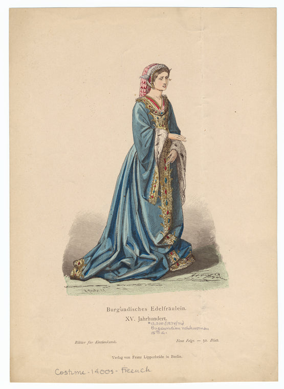 Burgundische Edelfraulein, XV. Jahrhundert