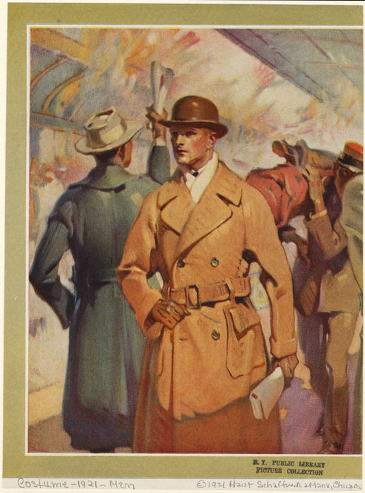 Men wearing coats, United States, 1920s