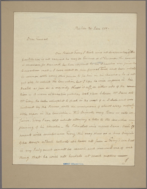 Letter to [Horatio Gates]