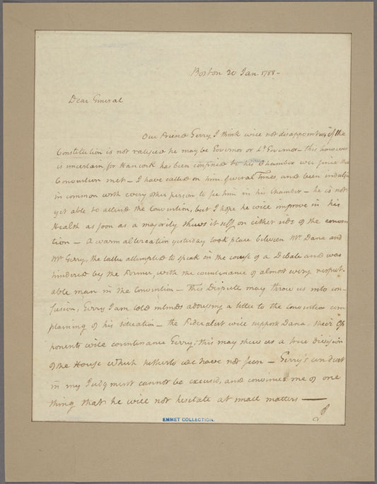 Letter to [Horatio Gates]