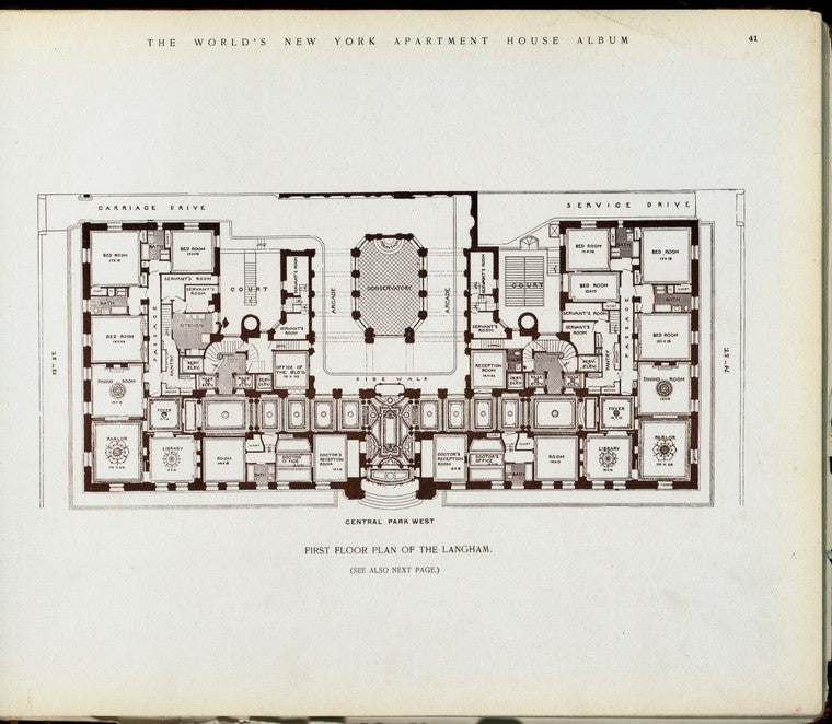 First floor plan of The Langham.