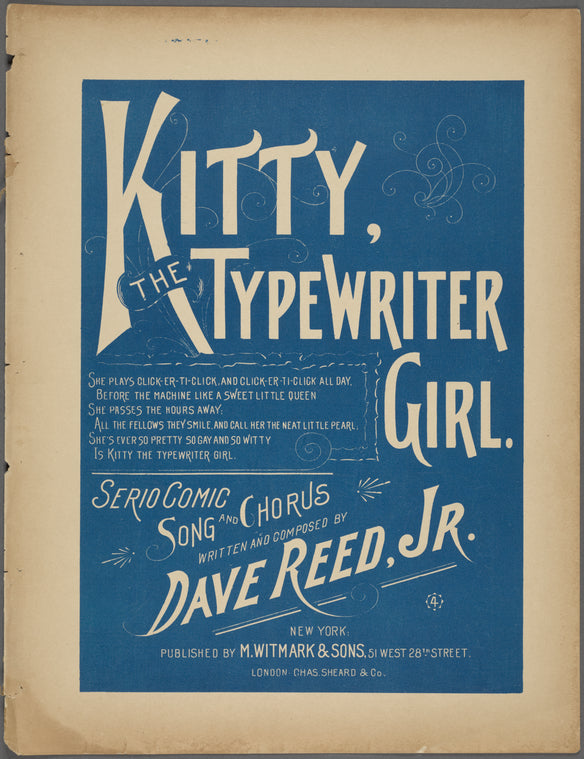 Kitty, the typewriter girl
