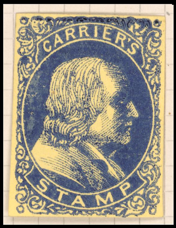 blue carrier stamp essay