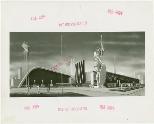 Apparel and Accessories Exhibit - Sketch of building