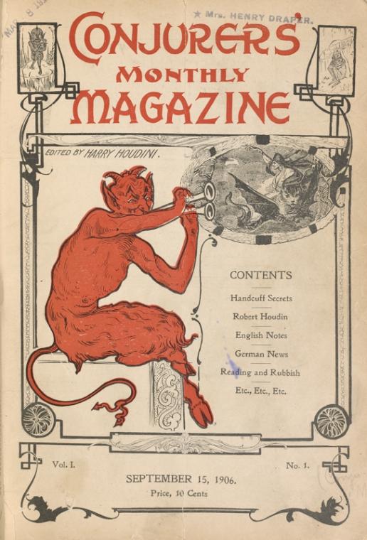 Front cover of Conjurers' monthly magazine, vol. 1, no. 1