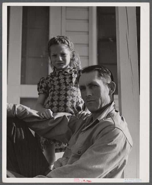 Levy usher and his little girl living at Hazlehurst Farms Inc., Hazlehurst, Georgia.