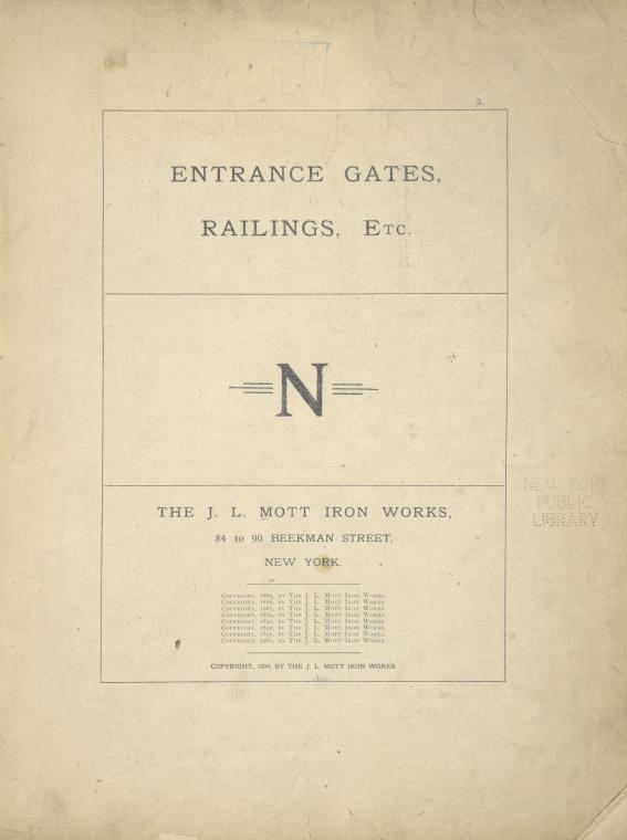 Entrance gates, railings, etc.