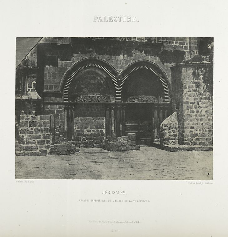 Palestine. Jérusalem, arcades inférieures de l'Église du Saint-Sépulcre.
