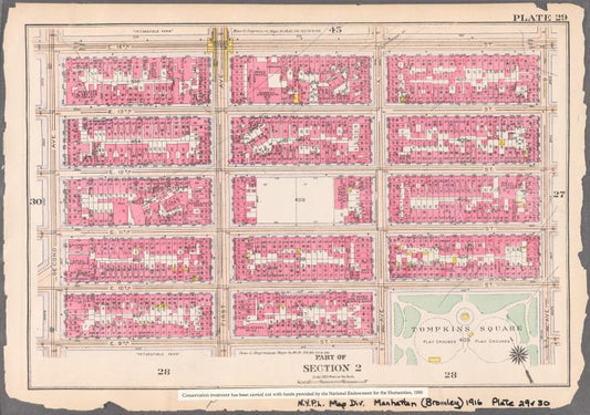 Bounded by E. 14th Street, Avenue B, E. 10th Street, Avenue A, E. 9th Street, and Second Avenue
