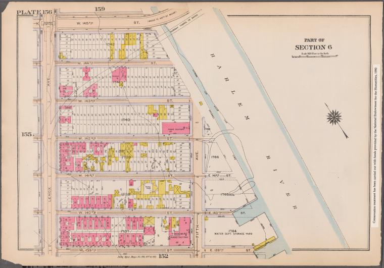 Bounded by W. 145th Street, (Harlem River) Fifth Avenue, W. 139th Street and Lenox Avenue