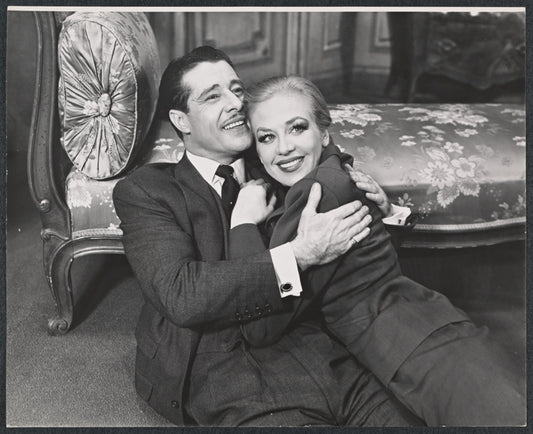 Don Ameche and Hildegarde Neff in the stage production Silk Stockings