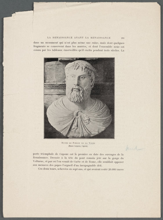 Buste de Pierre de la Vigne