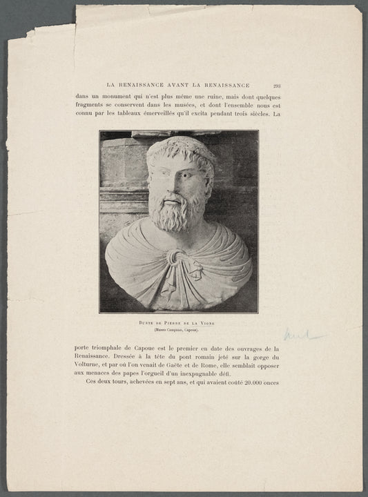 Buste de Pierre de la Vigne