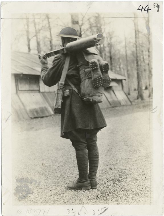American soldier's equipment.