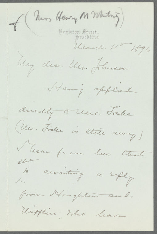 Whitney, Margaret F.G
